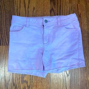 Wonder Nation size 14 girls light purple jean shorts